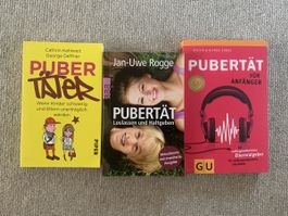 3 Bücher über Pubertät