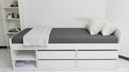 IKEA SLÄKT Bett mit Schubladen, 90x200 cm