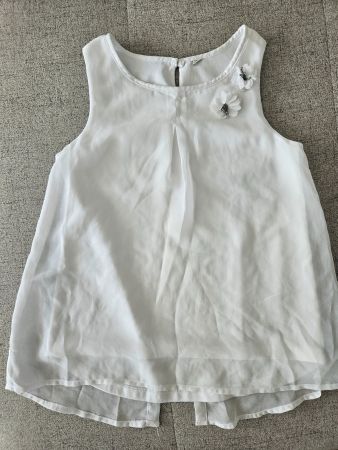 Mädchen Sommertop weiss Gr. 116-122 Top Zustand!