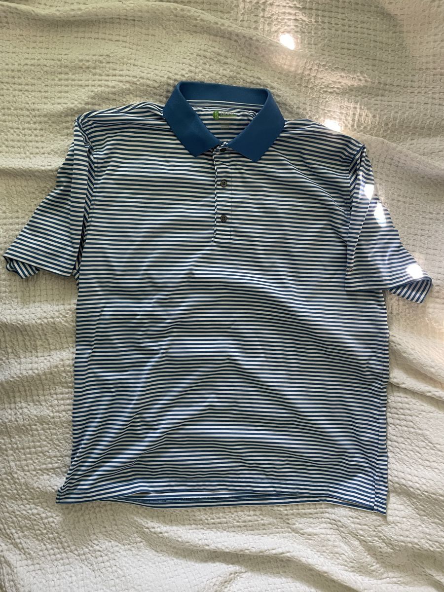 Magliette Polo: Blau-Weiss gestreiftes Polo – Usato da Winterthur venduto da Bakazil
