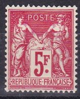 YT 216 5F Rouge  Neuf ** Côte 300€