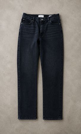 FRAME The Borrowed Jeans Gr. 27  Washed Black