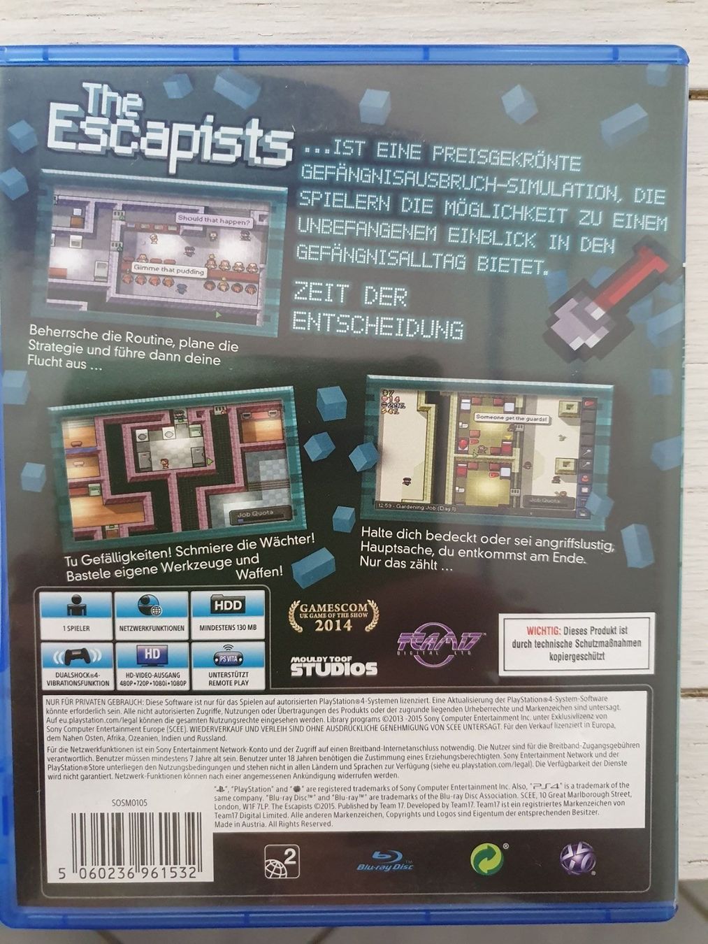 Sony Spiele: PS4 The Escapists ab 12 J. – Gebraucht aus Eiken von Lashar 1