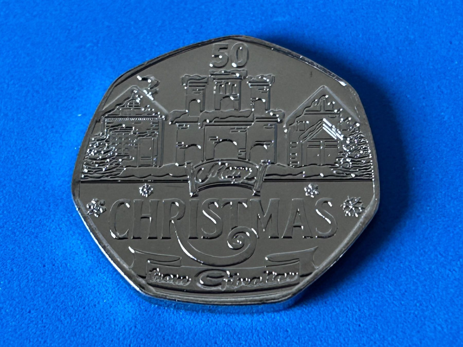 Tutti le monete: Gibraltar - 50 pence - Christmas 2024 UNC – Nuovo (secondo la descrizione) da Corcelles NE venduto da AJKader
