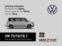Anhängelast bis 3500kg VW T5/T6/T6.1 California, Transporter