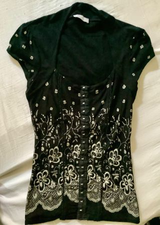 Shirt im Corsagenstyle , 34/36 Neuwertig