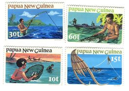 Briefmarken "Fische. Fischerei". Papua-Neuguinea