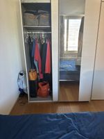 White Wardrobe with Sliding Mirror Doors 