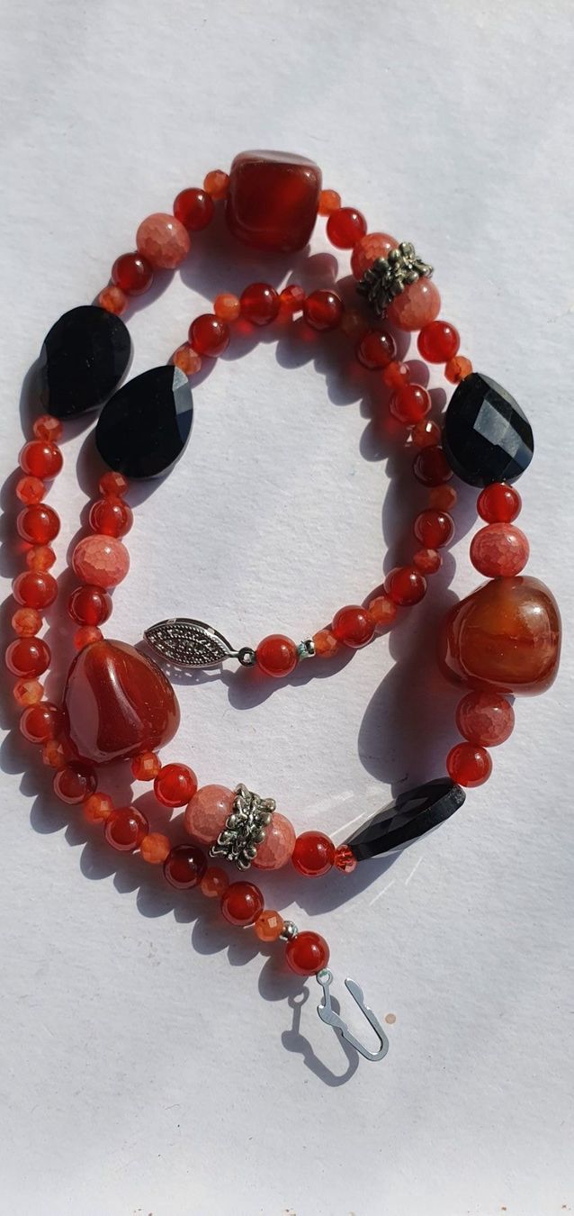 Ketten: Einzigartig Kette. Karneol, Rot Agate, Onix – Neu (gemäss Beschreibung) aus Benglen von Meercat3 1