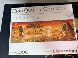 Clementoni Panorama Puzzle 1000 Afrika Savanne – neu, OVP 