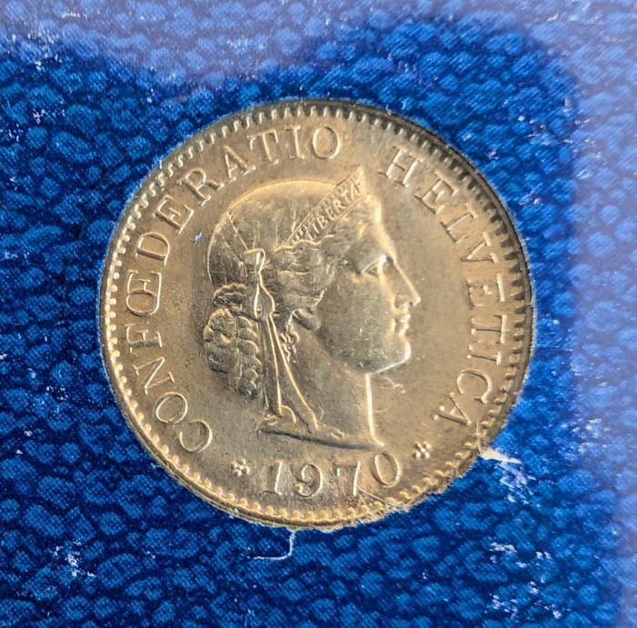 Tutti le monete: 5 Rappen 1970 – Usato da Arch venduto da coinsandmore