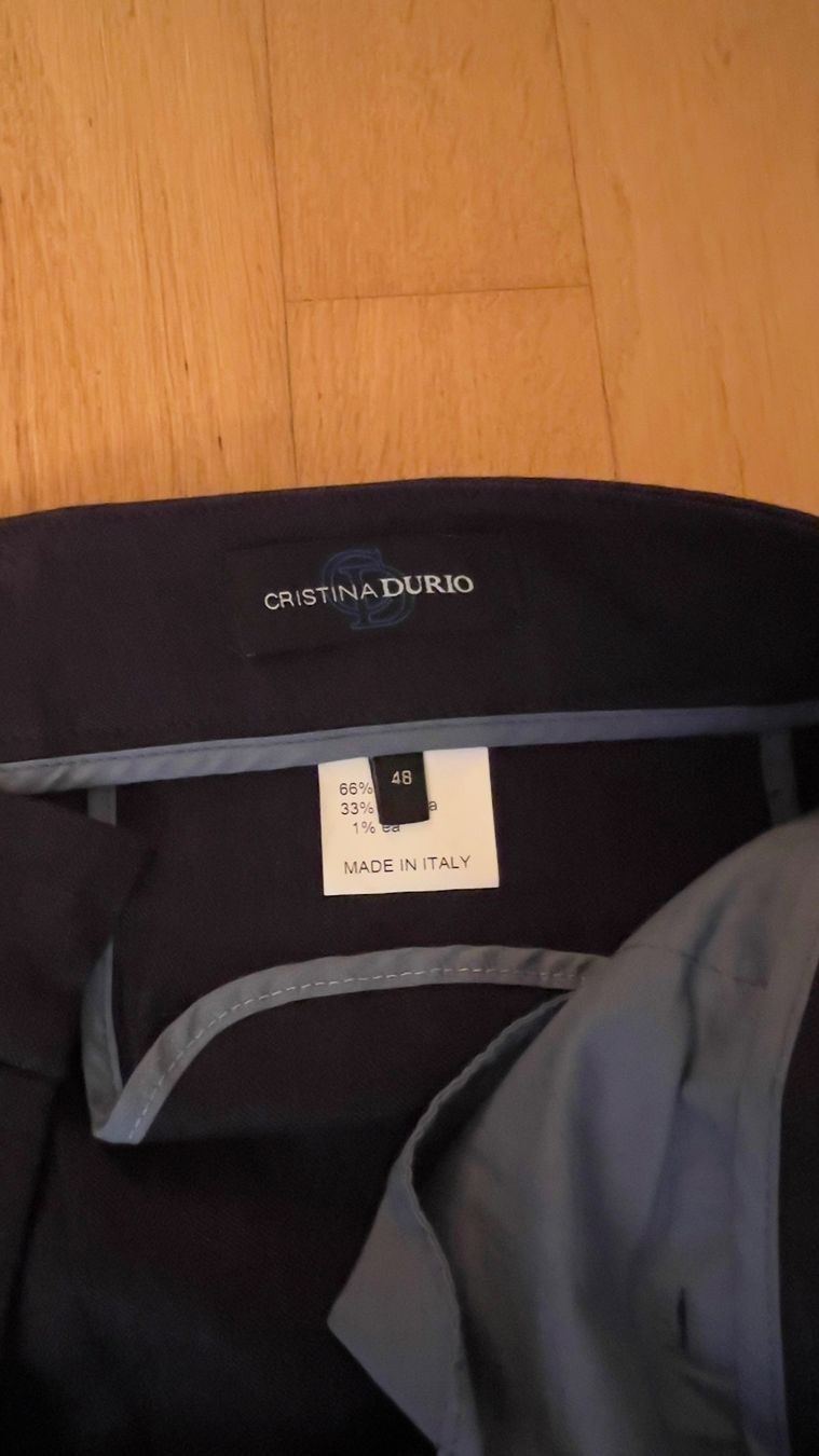 Pantaloni: Cristina Durio Hose, Gr. 48, Dunkelblau – Nuovo (secondo la descrizione) da Küsnacht ZH venduto da Gila1983 2