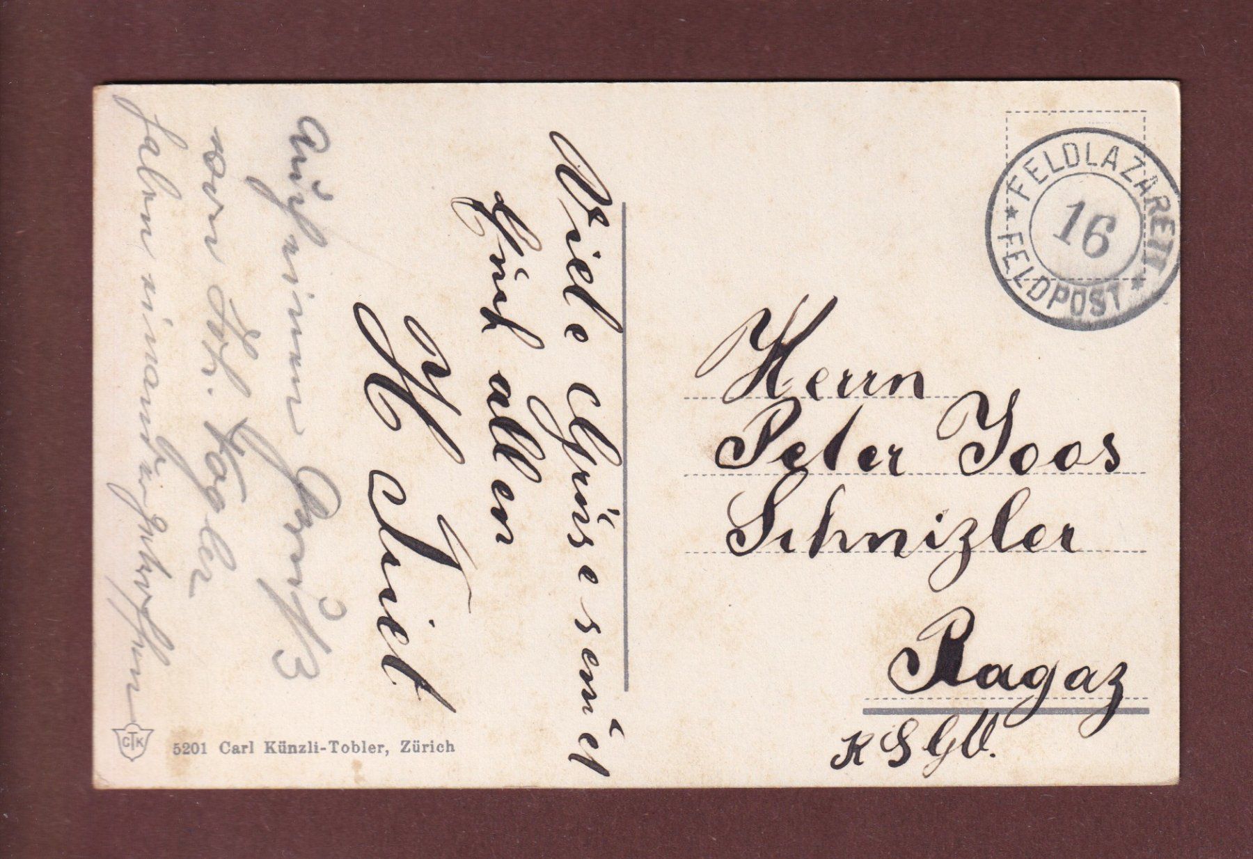 Cartoline postali: BADEN an der Limmat - Feldpost – Usato da Pully venduto da nicecards-shop 1