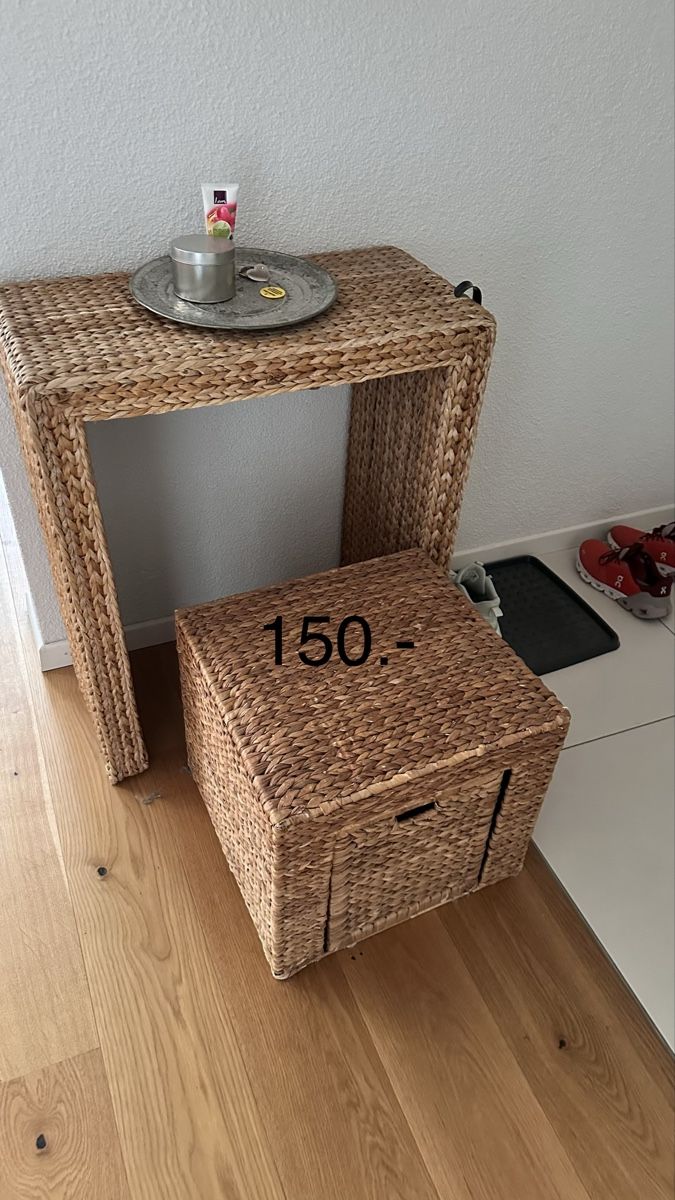 Garderobe: Gardarobe /  Eingangsmöbel mit Hocker aus Rattan – Gebraucht aus Rickenbach b. Wil von ammanna 1