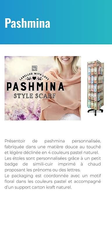 Mobili TV: Présentoir à pashmina/foulard – Nuovo e nell'imballaggio originale da Denges venduto da adr_j9jg