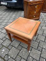 Quadratischer Beistelltisch mit Intarsien (3er-Set)