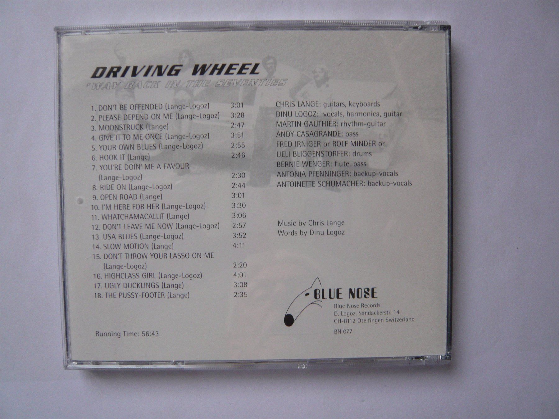 CD: DRIVING WHEEL Way Back In The Seventies – Usato da Winterthur venduto da Cajun 1