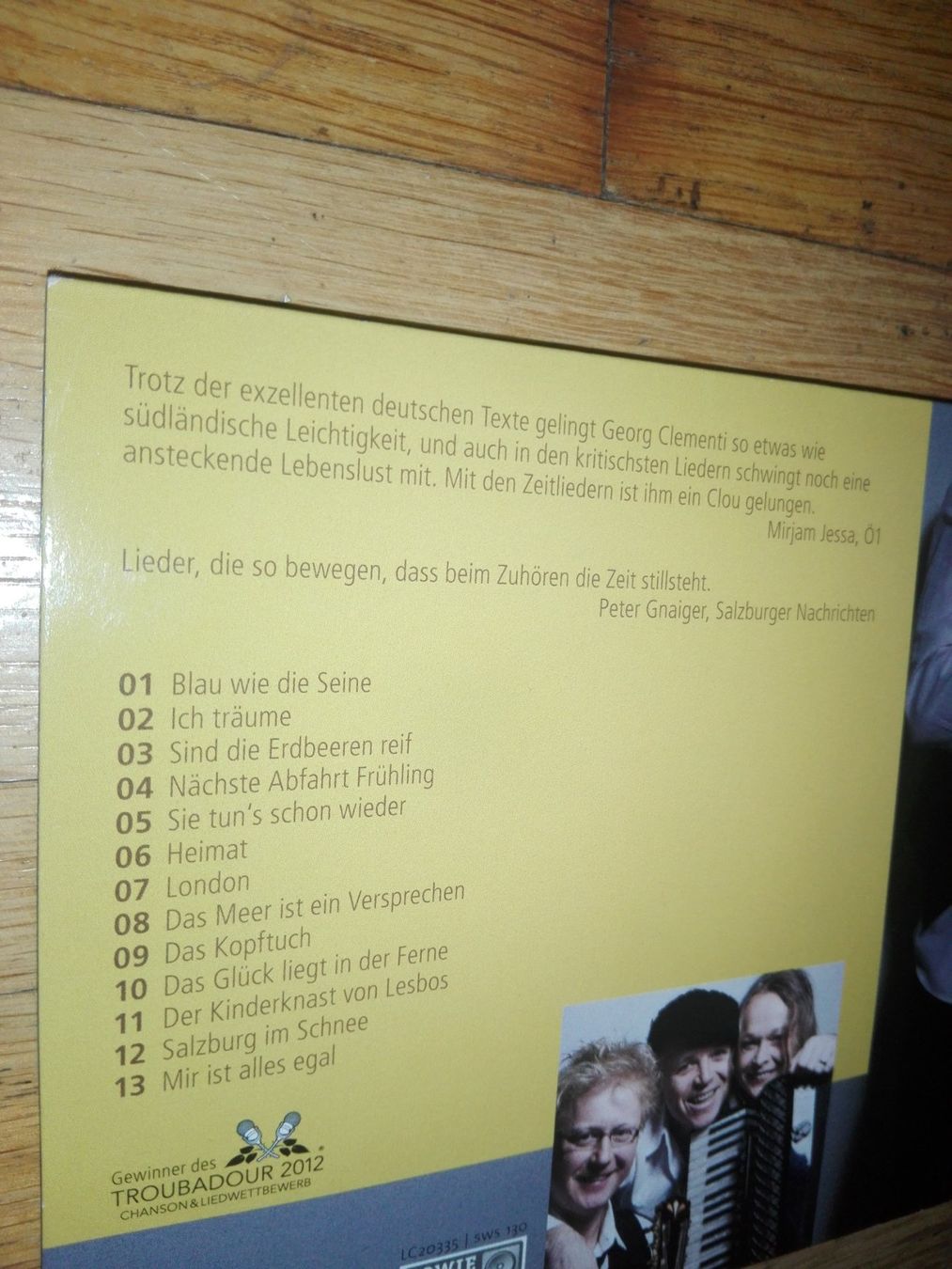 CD: Zeitlieder  (1 + 2)             > Georg Clementi < – Usato da St. Gallen venduto da elkapone 3