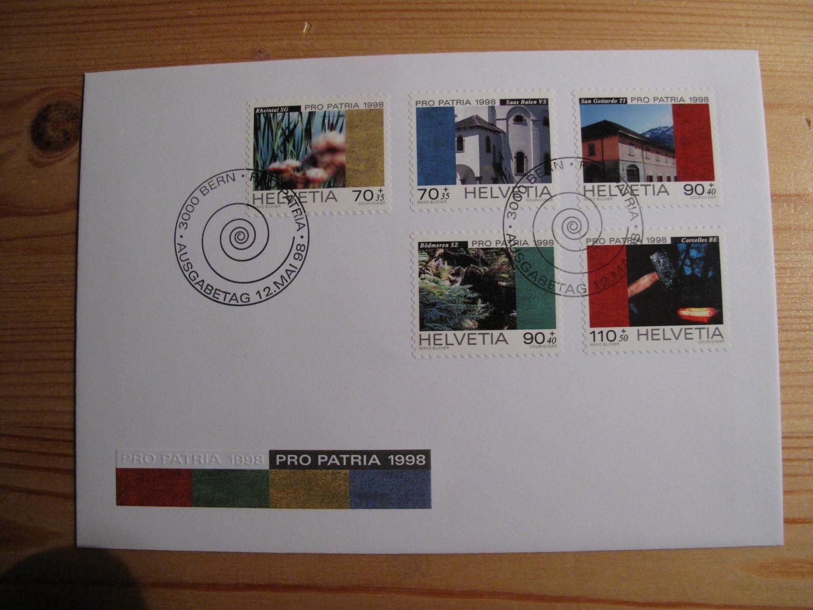 Tutti i francobolli: Pro Patria 1998 FDC – Usato da Wil SG venduto da fva01