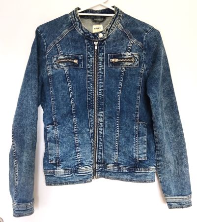 Jeansjacke Only kragenlos Gr. 38