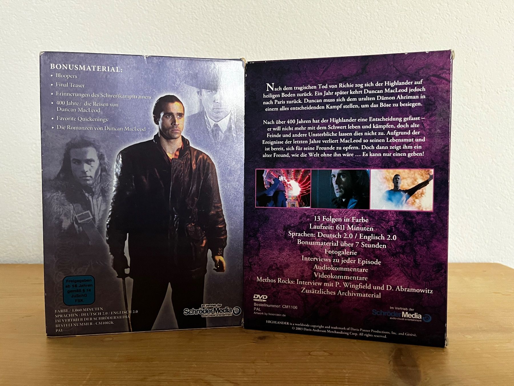 Tous les DVDs: DVD - Highlander - komplette Serie – D'occasion à Bassersdorf par McRob00 1