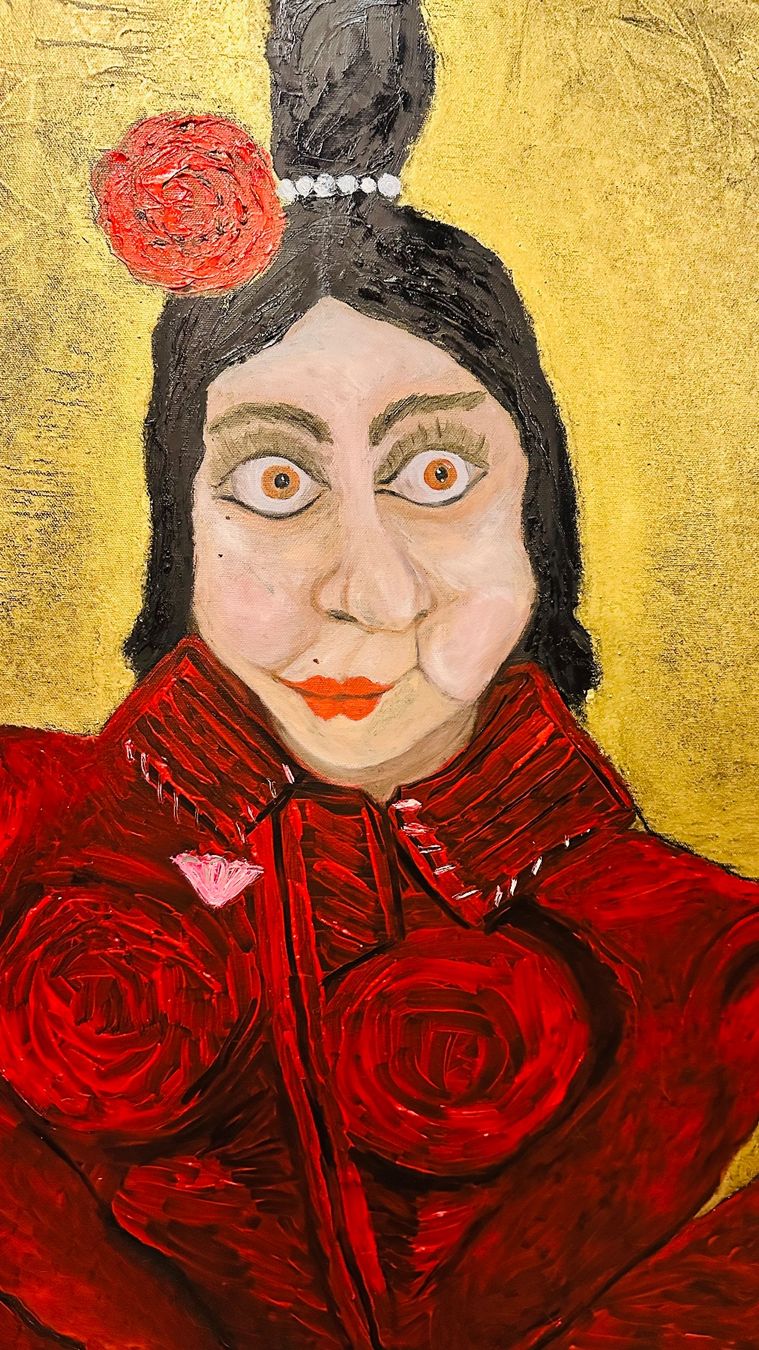 Dipinti: Donna Rosa /Oil Bild/Kunst Doks – Nuovo e nell'imballaggio originale da Beromünster venduto da dok_b8mf 7