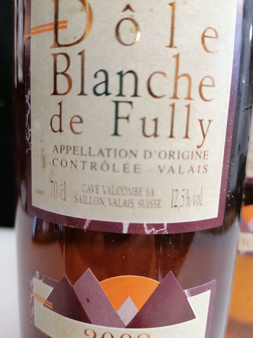 Vino: 2 BOUTEILLES DÔLE BLANCHE DE FULLY 2002 – Nuovo (secondo la descrizione) da Genève venduto da Leboucheoreilles 3