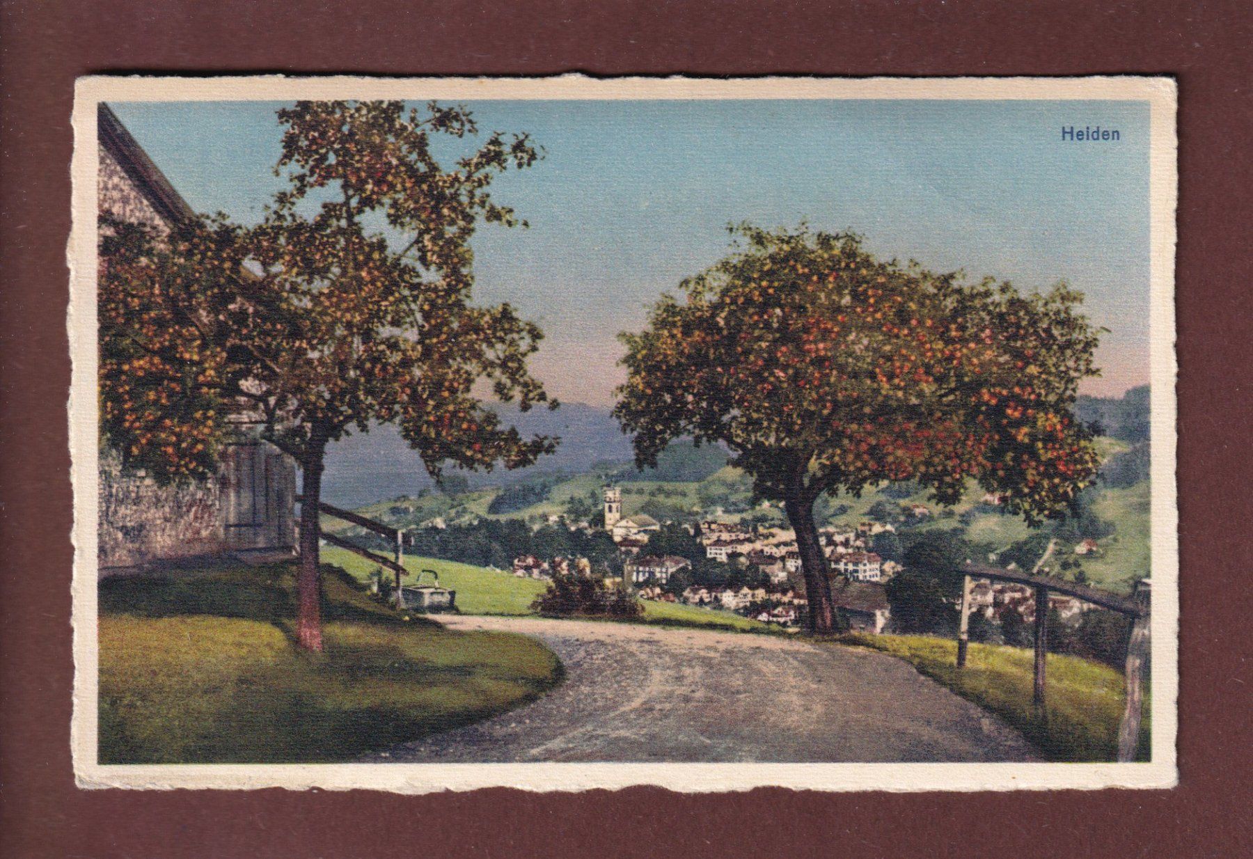 Cartoline postali: Strasse bei HEIDEN - 1931 – Usato da Pully venduto da nicecards