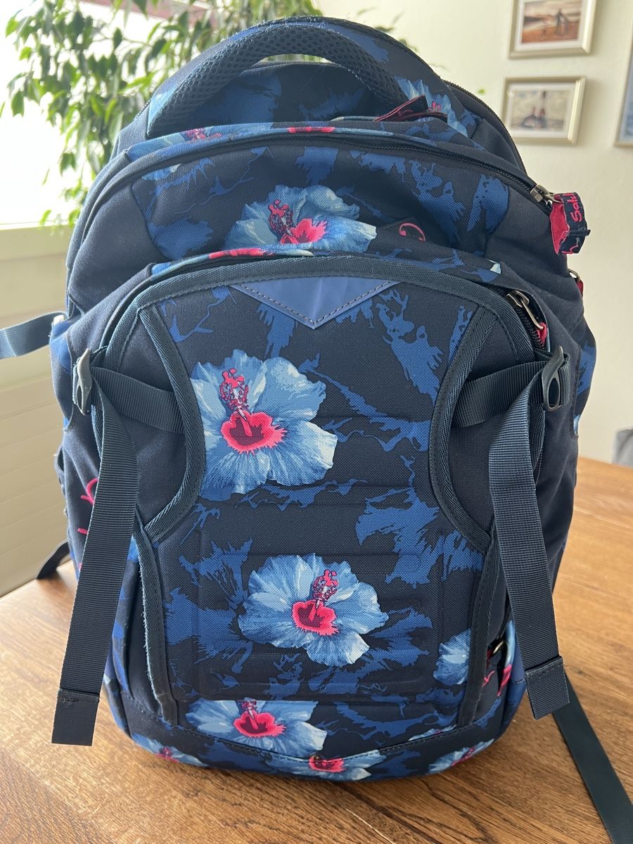 Borse & Zaini: Backpack floral print navy blue good condition – Usato da Zug venduto da poi_dgf5