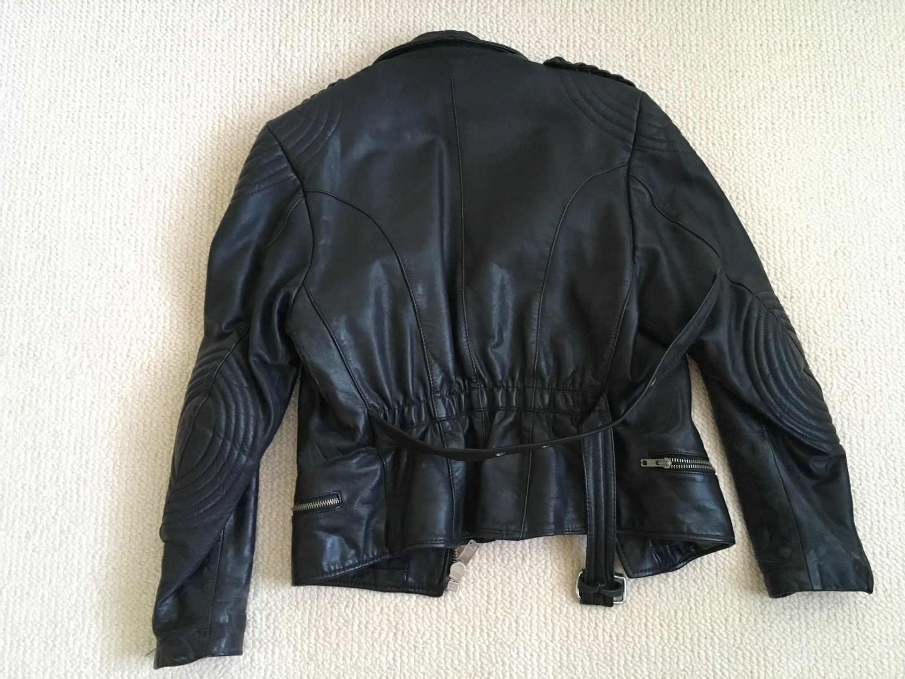 Giacche: Damen-Motorrad-Lederjacke schwarz, Grösse 46 – Usato da Rheinfelden venduto da Nerocorleone110 7