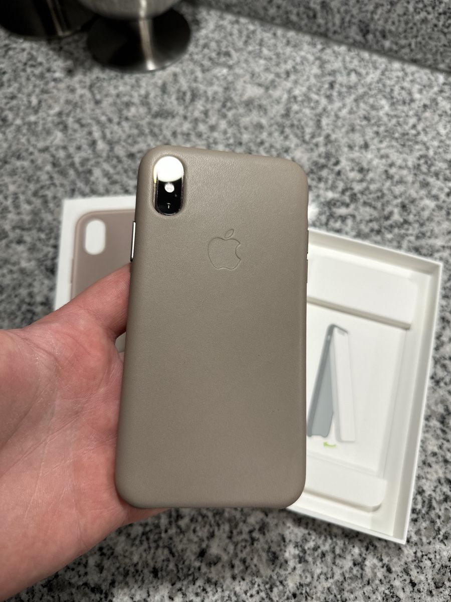 Apple Cover & Protezioni schermo: iPhone X/Xs Leather Case Taupe – Nuovo (secondo la descrizione) da Zug venduto da cvTrex 5