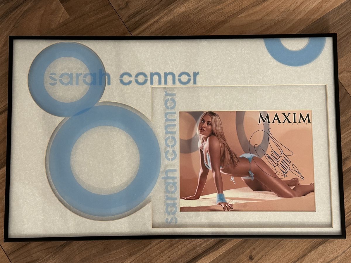 Autografi: Sarah Connor handsigniertes Foto wunderschön eingerahmt – Usato da Däniken SO venduto da cash63 1