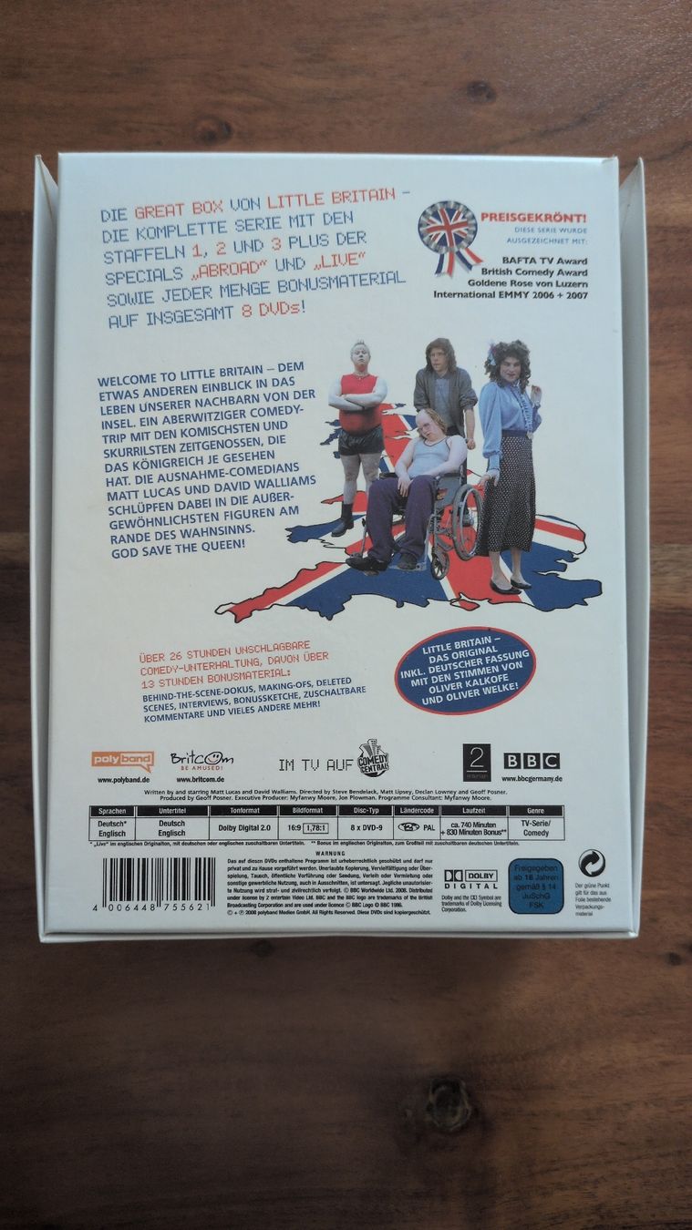 Tutti i DVDs: Little Britain Great Box DVD Box Set  – Usato da Thun venduto da Pizzamike 1