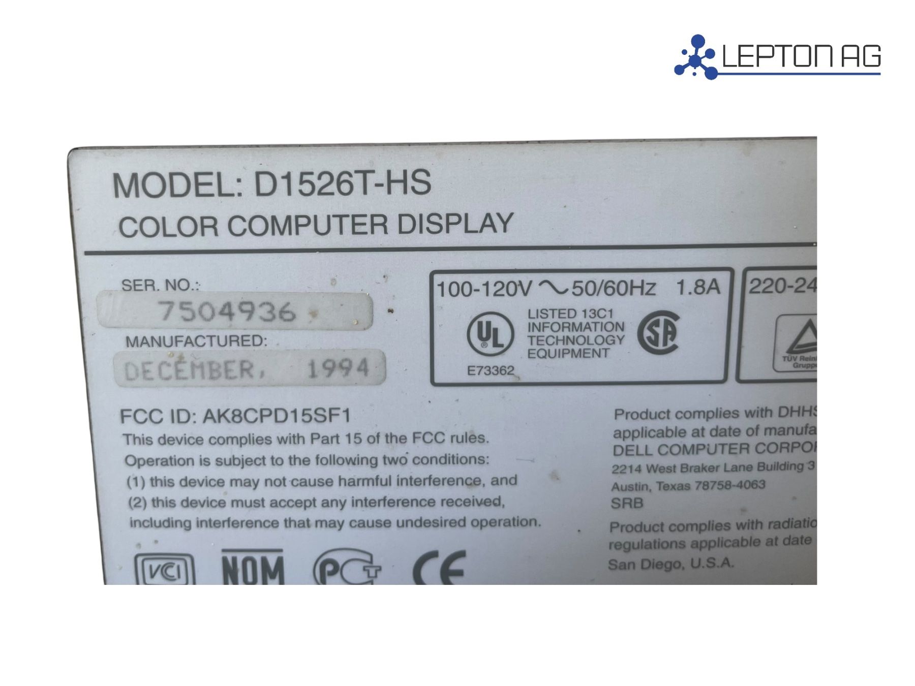 Intel PC: Vintage High Screen PC/Dell Screen 1990er Jahre Windows 3.1 – Usato da Niederdorf venduto da LeptonAG 6