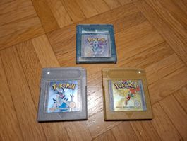 Alle Pokemon Spiele der 2. Generation Gameboy