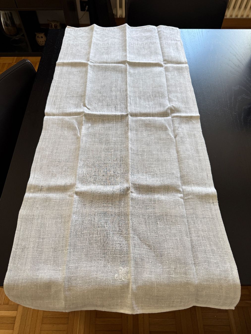 Strofinacci: 3 Leinenküchentücher, Vintage, mit Monogramm "MC" – Usato da Erstfeld venduto da Uhu1980 3