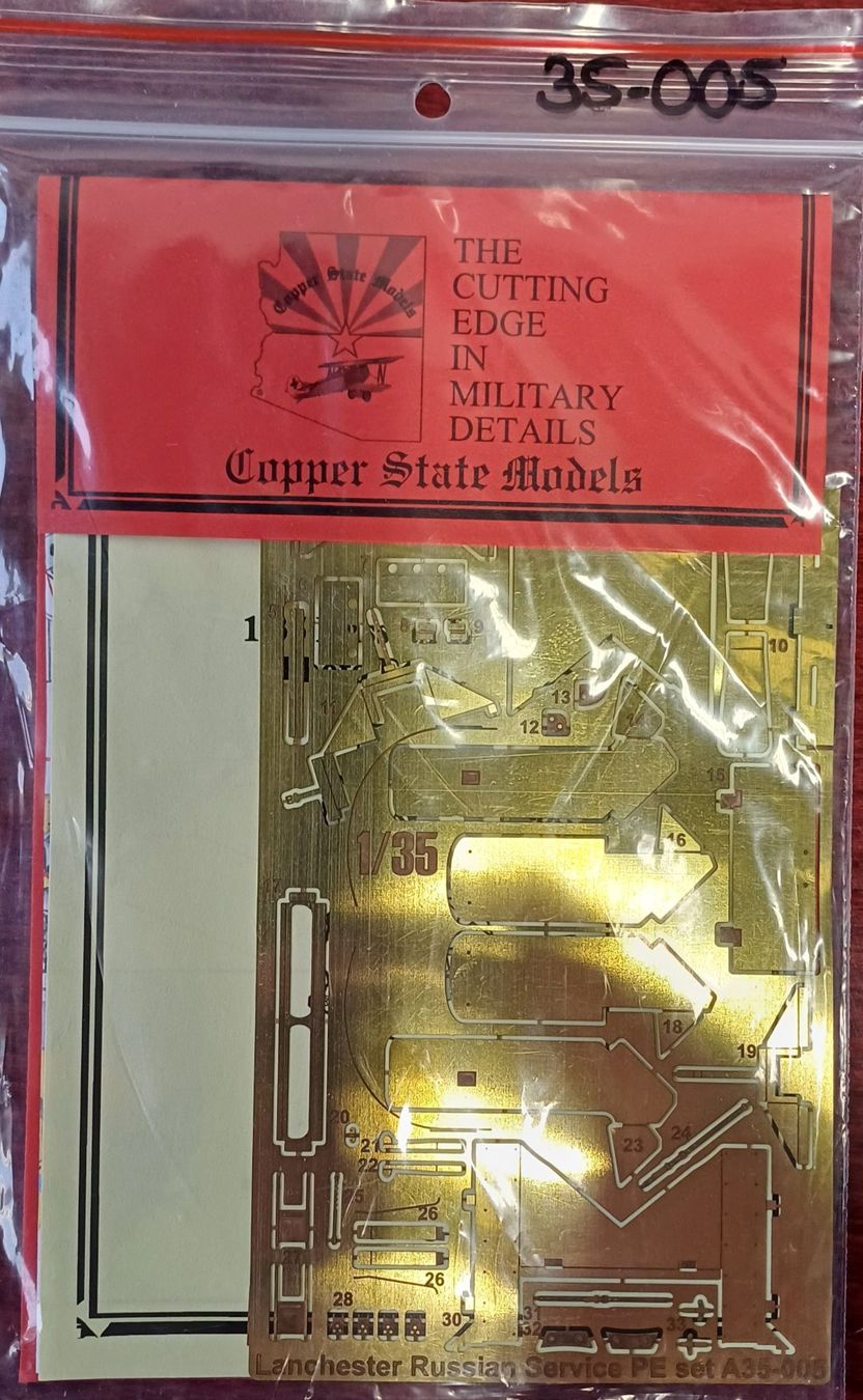 Modellbausätze & Standmodelle: Lanchester Russian Service Photoetch Set A35-005 Copper Stat – Neu und originalverpackt aus Châtel-St-Denis von GaumeCH