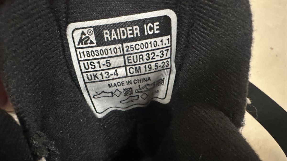K2 Schlittschuhe: Patins à glace Raider Ice pointure 32-37 – Gebraucht aus Founex von ozen 1