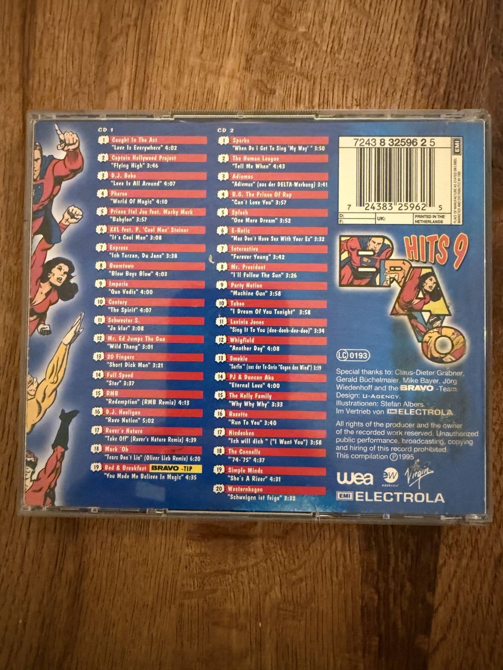 CD: Bravo Hits 9 (1995) – Usato da Zürich venduto da Gekuu 1