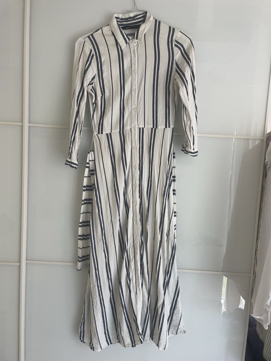Zara Vestiti: Zara gestreiftes Hemdblusenkleid Grösse M – Usato da sonvico venduto da Ptequila 7