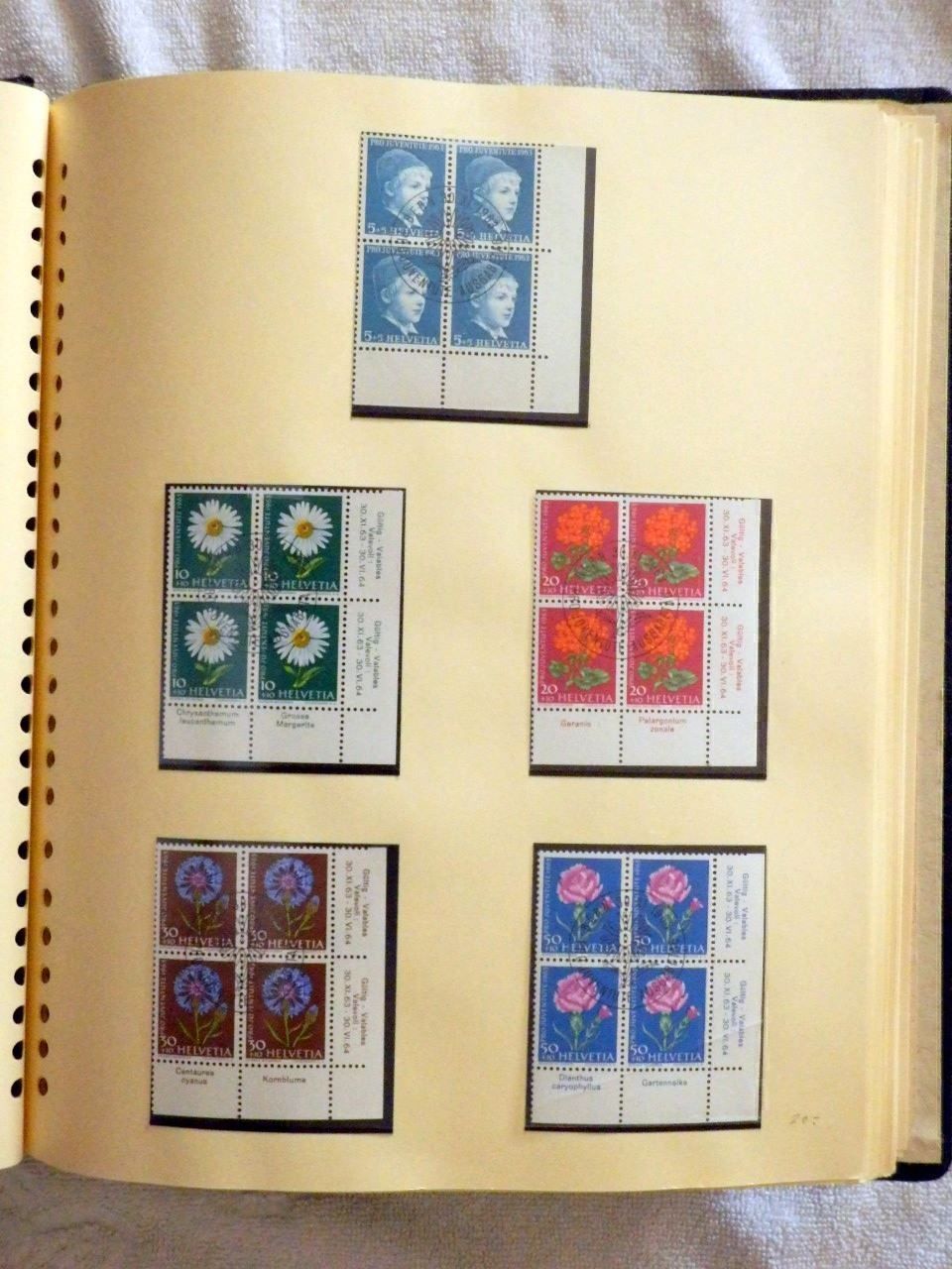 Tutti i francobolli: Pro Juventute, 4er Block - Sammlung – Nuovo e nell'imballaggio originale da Ueberstorf venduto da dinbau 3