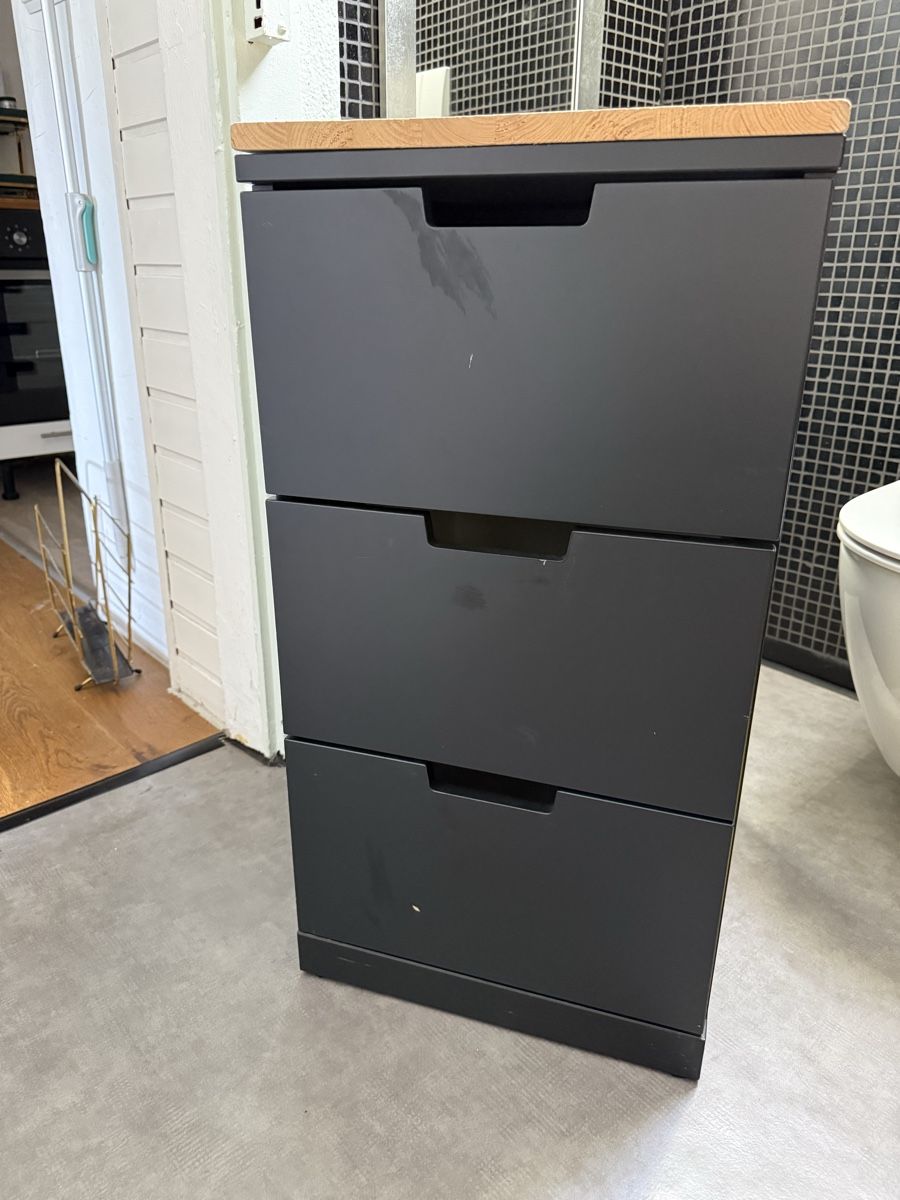 Ikea Cassettiere: Nordli Kommode Ikea, ergänzt mit Holzabdeckung – Usato da Luzern venduto da sandra719 1