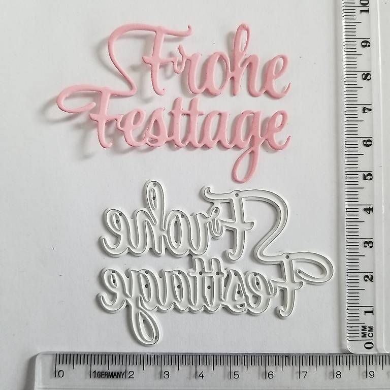 Sciablone: Stanzformen "Frohe Festtage" – Usato da Frauenkappelen venduto da 77Adi