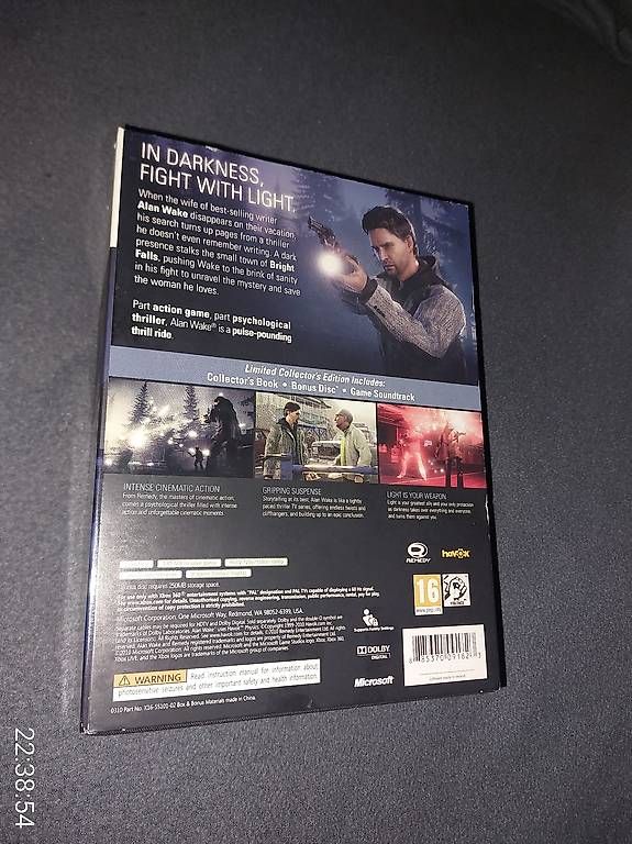 Giochi: Alan Wake Limited Collectors  Pegi Version  X- Box 360 – Usato da Bäch SZ venduto da Retroandy 1