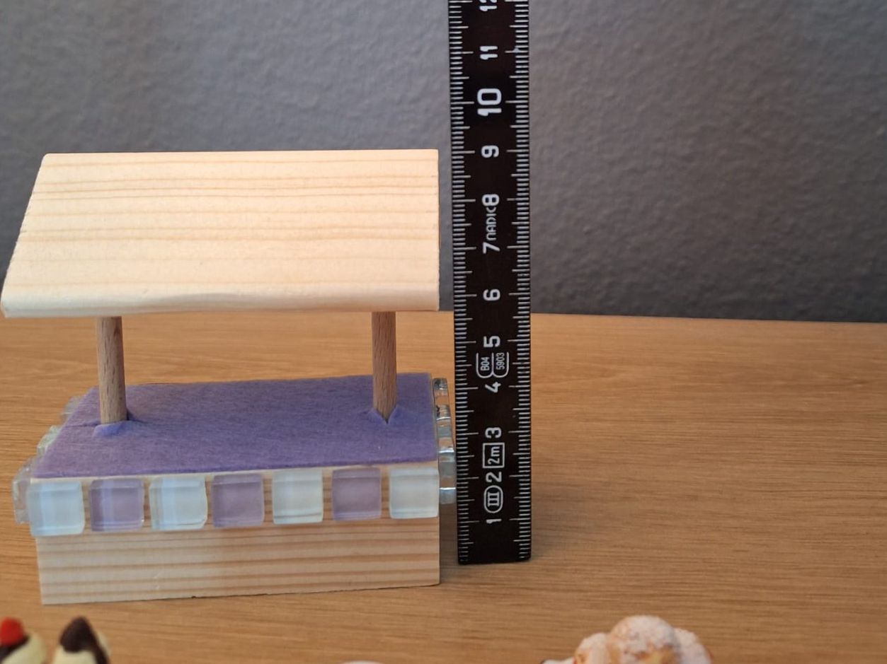 Case e mobili per bambole: Puppenhaus Marktstand – Nuovo (secondo la descrizione) da Zürich venduto da HandmadeTinyFood 6