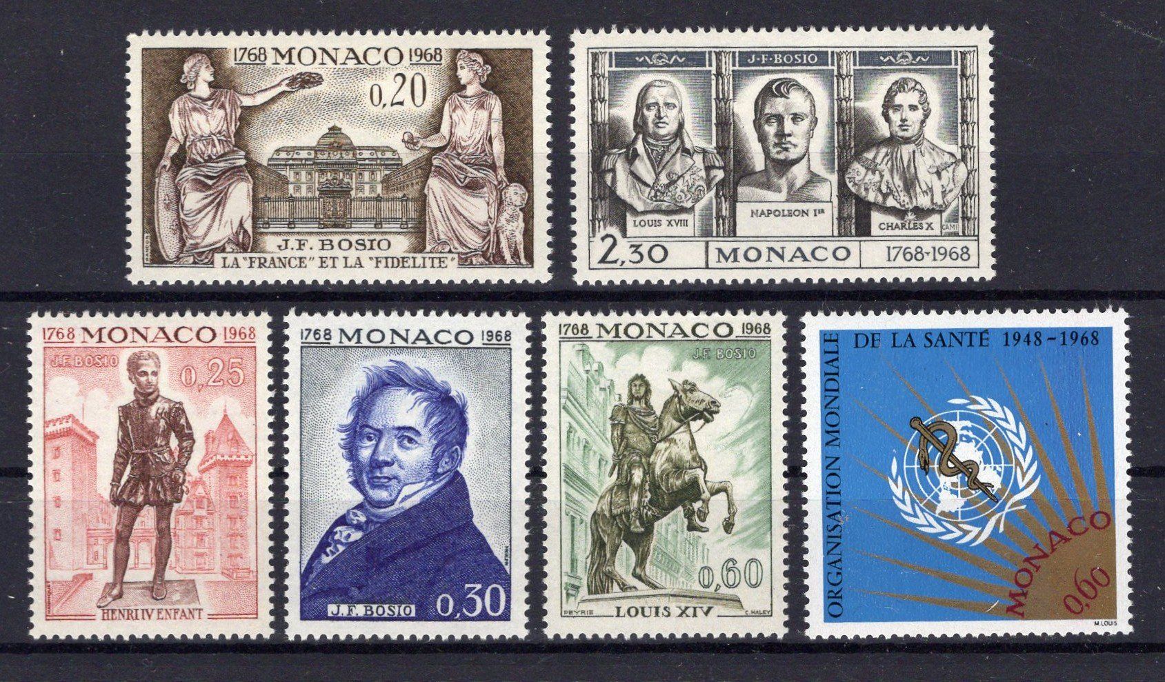 Alle Briefmarken: R6205  /  MONACO 1968 neufs XX – Neu (gemäss Beschreibung) aus Ste-Croix von MONT-TAGNAC