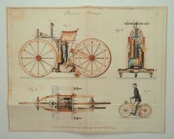 Petroleum-Reitwagen, Repro-Plankopie