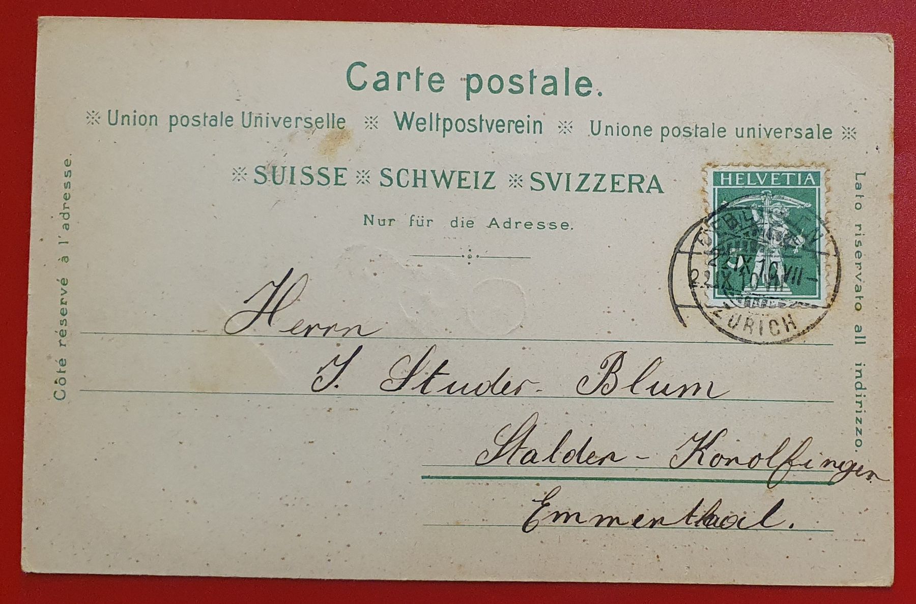 Cartoline postali: Gruss aus Benken 1910 – Usato da Kreuzlingen venduto da Rschweiz1 1