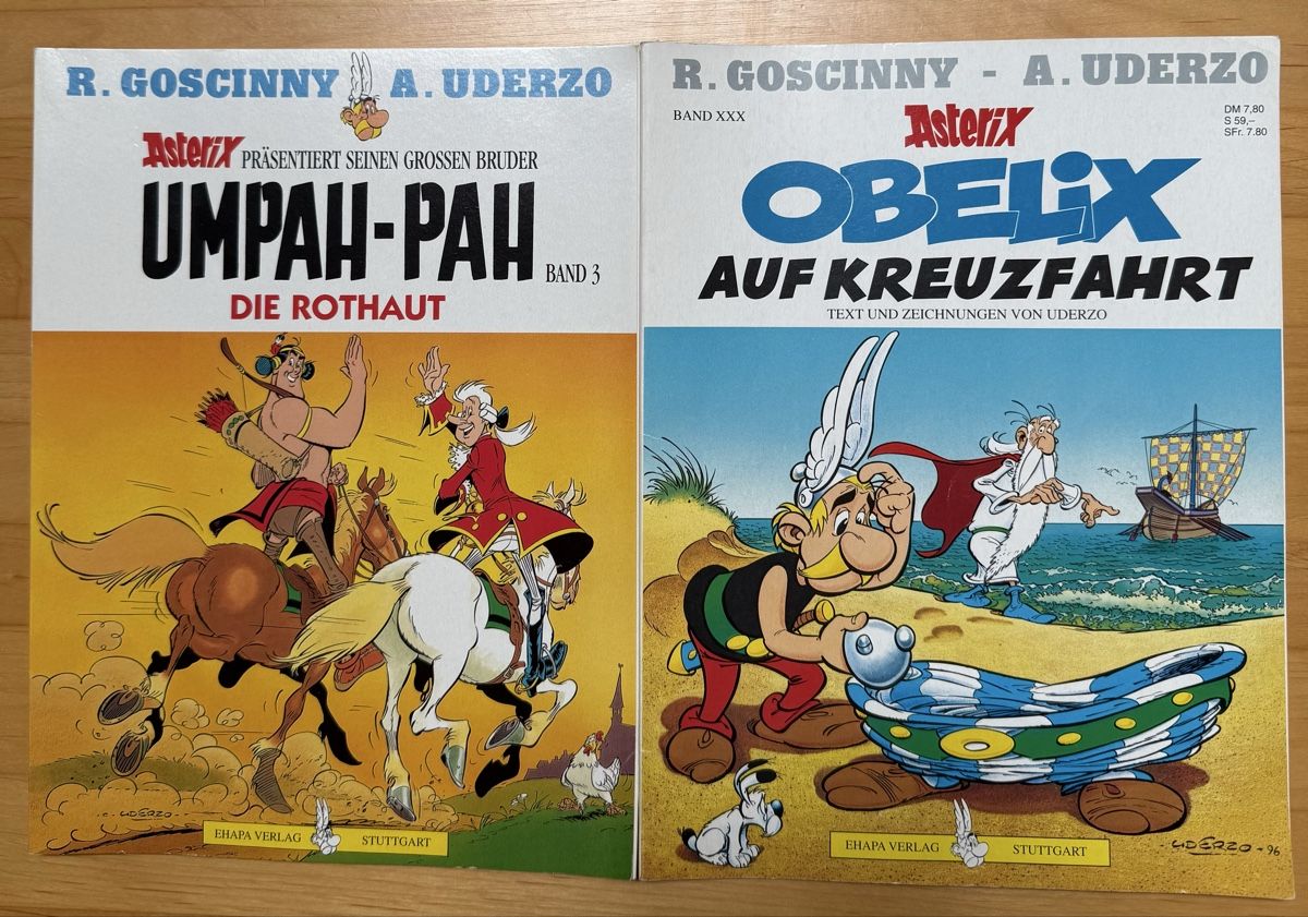 Fumetti: 2 Asterix Comics: U-Pah + Obelix Kreuzfahrt – Usato da Regensdorf venduto da Jatta
