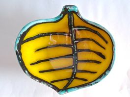 Design Schale glasierter Keramik nummeriert 1960er Vintage